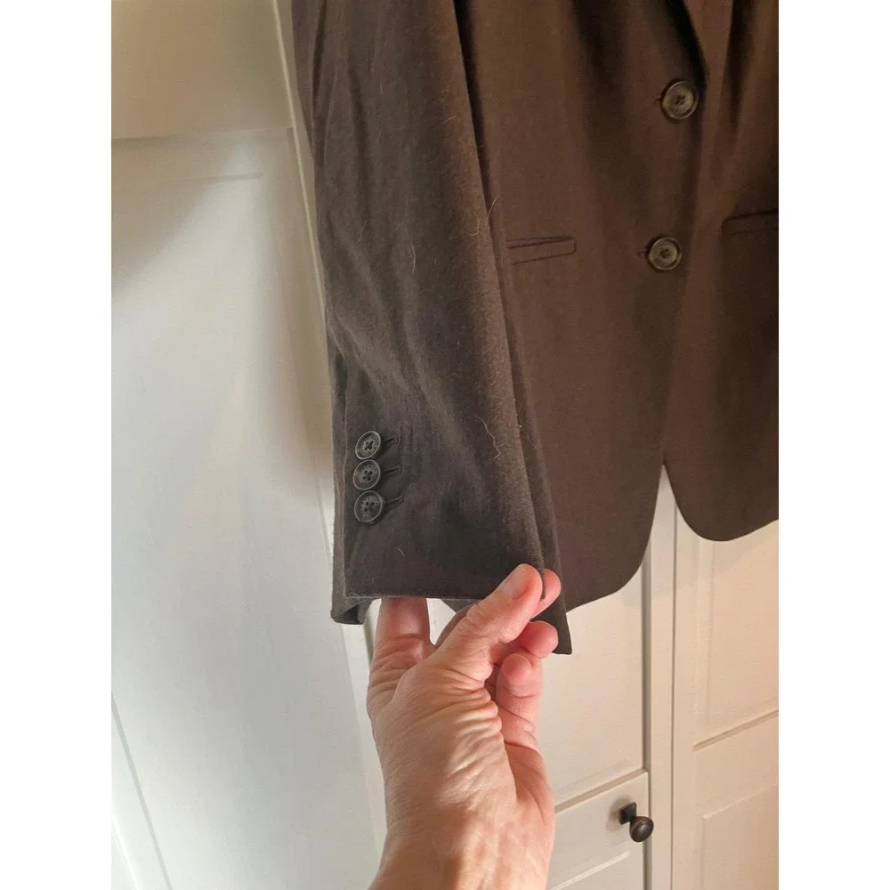 Talbots‎ Mocha Brown Wool Blend Blazer Jacket 